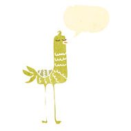 funny bird retro cartoon N2