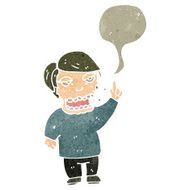 retro cartoon drunk man