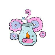 retro cartoon scented candle