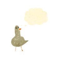 retro cartoon bird N4