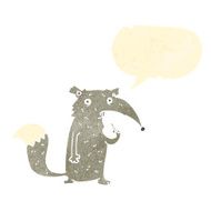 retro cartoon wolf N4