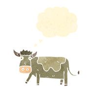 retro cartoon cow N3
