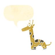 retro cartoon giraffe N3