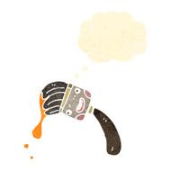 retro cartoon paint brush