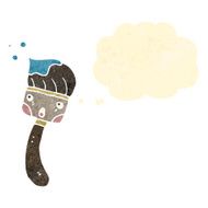 retro cartoon paint brush N2