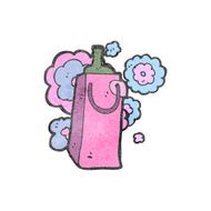 retro cartoon bottle bag
