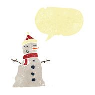 retro cartoon snowman N5