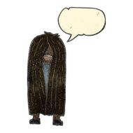 retro cartoon long haired hippie man N2