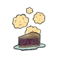 retro cartoon pie