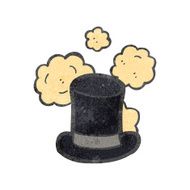 retro cartoon top hat N3