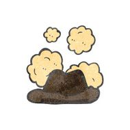 retro cartoon dusty old hat