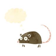 retro cartoon funny mouse