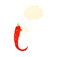 retro cartoon chili pepper
