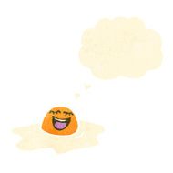 retro cartoon fried egg N2