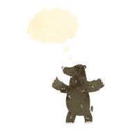 retro cartoon bear N6