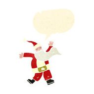 retro cartoon santa claus N3