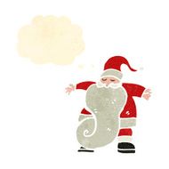retro cartoon santa claus N6