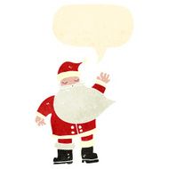 retro cartoon santa claus N7