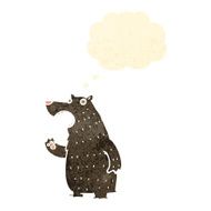 retro cartoon bear N8