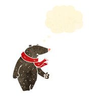 retro cartoon bear N10