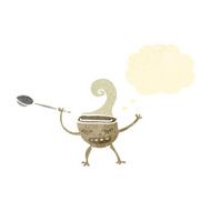 retro cartoon soup bowl N3