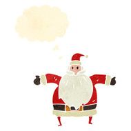 retro cartoon santa claus N8