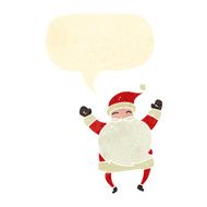 retro cartoon santa claus N9