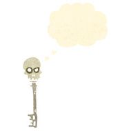 retro cartoon spooky key N2