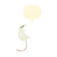 retro cartoon white mouse N3