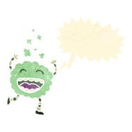 smell cloud retro cartoon character