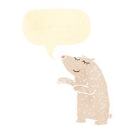 retro cartoon polar bear