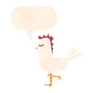 retro cartoon chicken