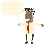 cartoon man with open arms N14