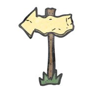 Cartoon Sign Post N83