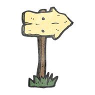 Cartoon Sign Post N84