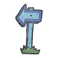 Cartoon Sign Post N85