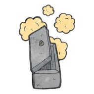 dusty old safe retro cartoon N2