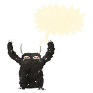 cartoon roaring monster N6
