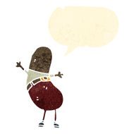 funny bean shaped man cartoon N7