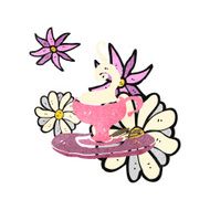 retro cartoon cup of tea N2