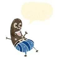 funny bean shaped man cartoon N9