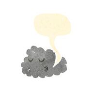 whistling cloud retro cartoon