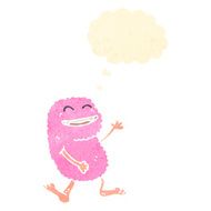 retro cartoon pink monster N2