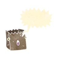 retro cartoon paper bag N3