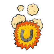 cartoon good luck horse shoe symbol N3