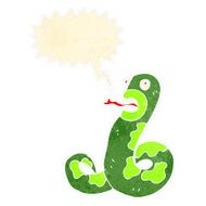 retro cartoon hissing snake N5