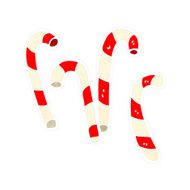 retro cartoon candy cane N2