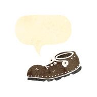 retro cartoon old shoe N2