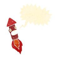 retro cartoon firework