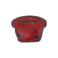 retro cartoon flowerpot